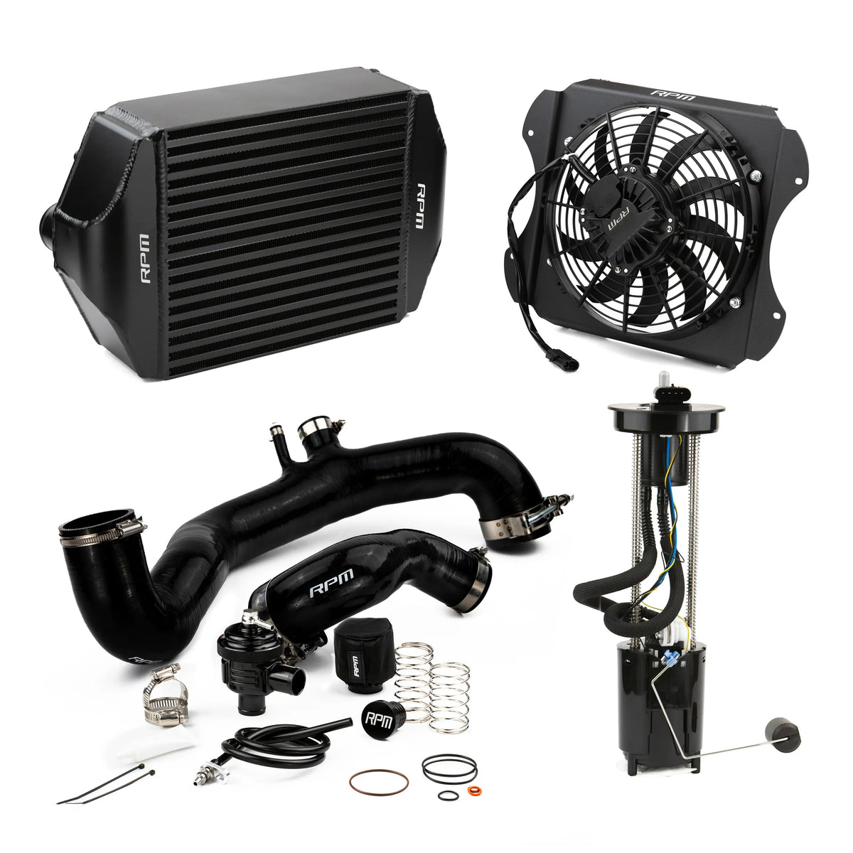 RPM 2020-2026 Can-Am X3 120HP to 190+HP Big Core Intercooler Upgrade Kit + Fan, Silicone, & BOV