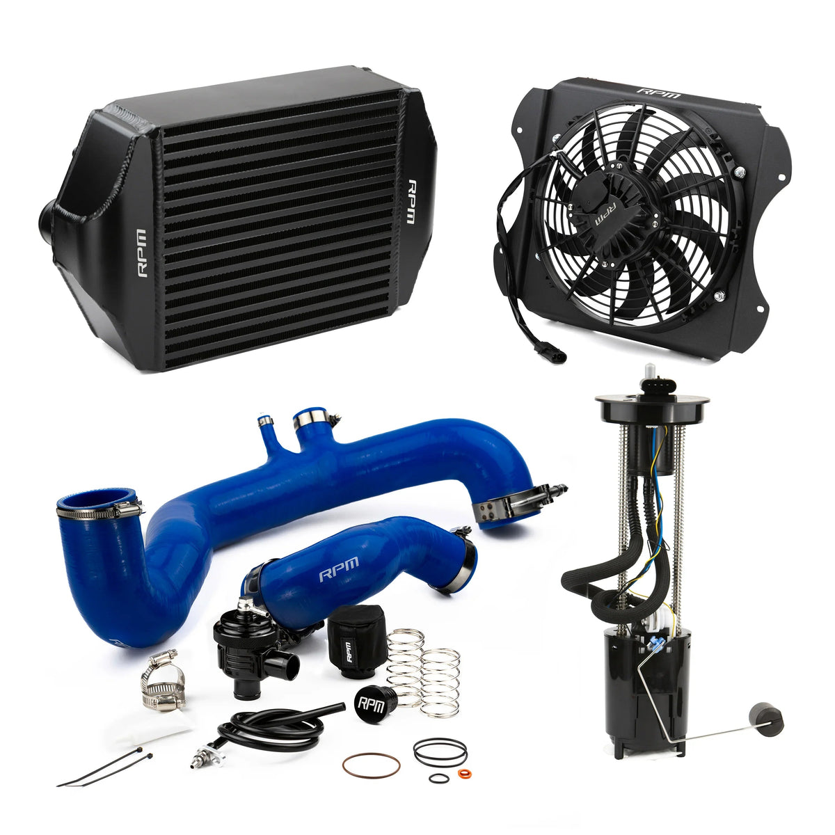 RPM 2020-2026 Can-Am X3 120HP to 190+HP Big Core Intercooler Upgrade Kit + Fan, Silicone, & BOV