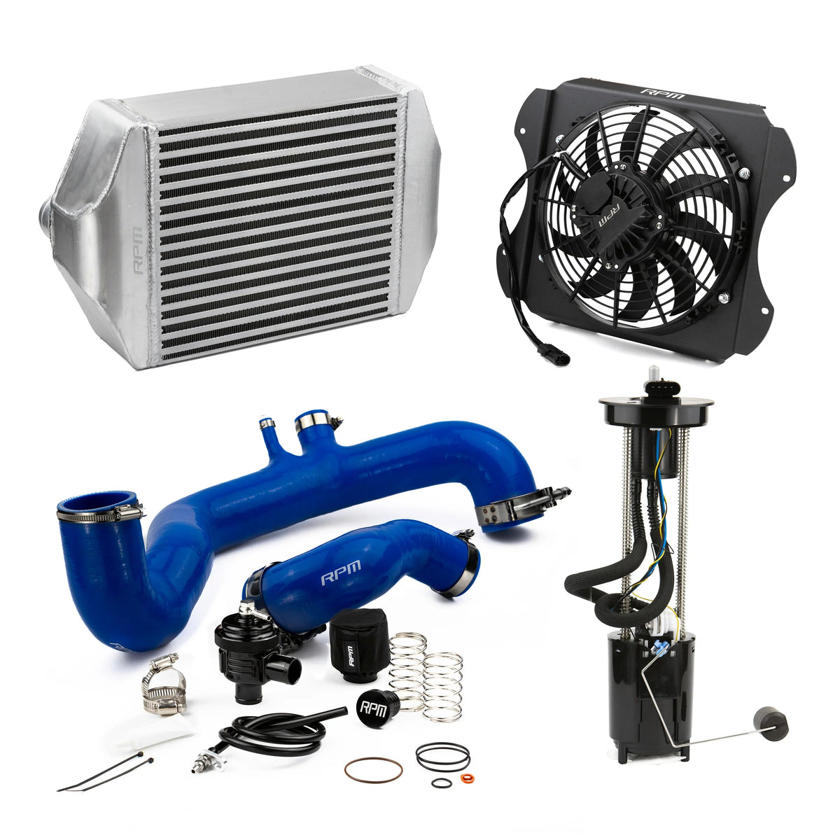 RPM 2020-2026 Can-Am X3 120HP to 190+HP Big Core Intercooler Upgrade Kit + Fan, Silicone, & BOV
