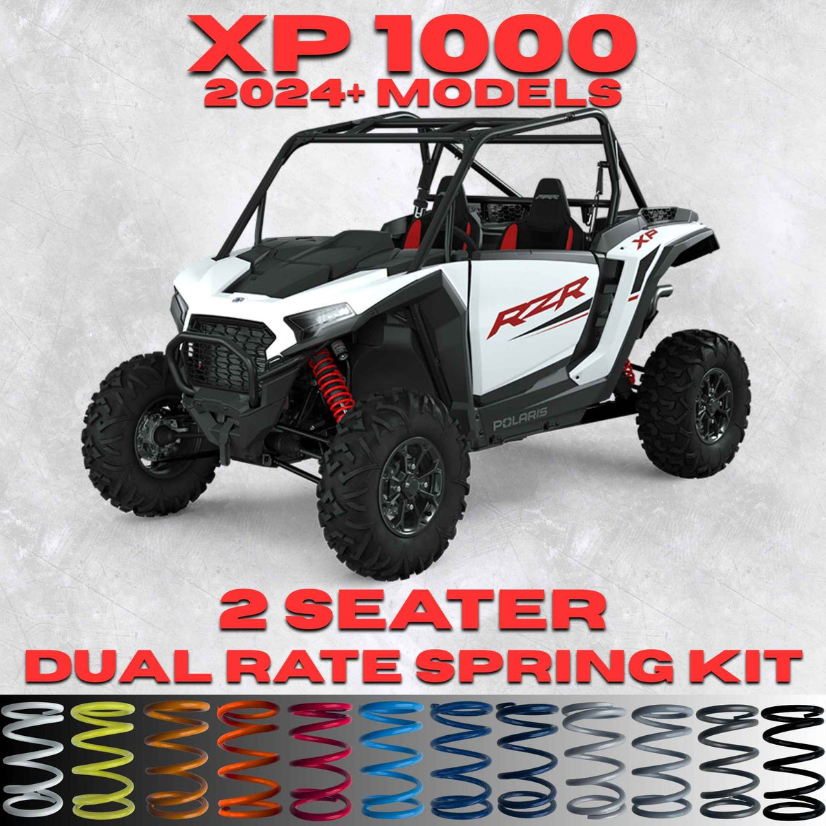 Polaris RZR XP 1000 2 Seater Dual Rate Spring Kit (2024+) (Universal Shock Fitment)