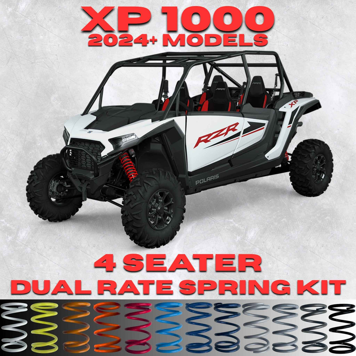 Polaris RZR XP 1000 4 Seater Dual Rate Spring Kit (2024+) (Universal Shock Fitment)