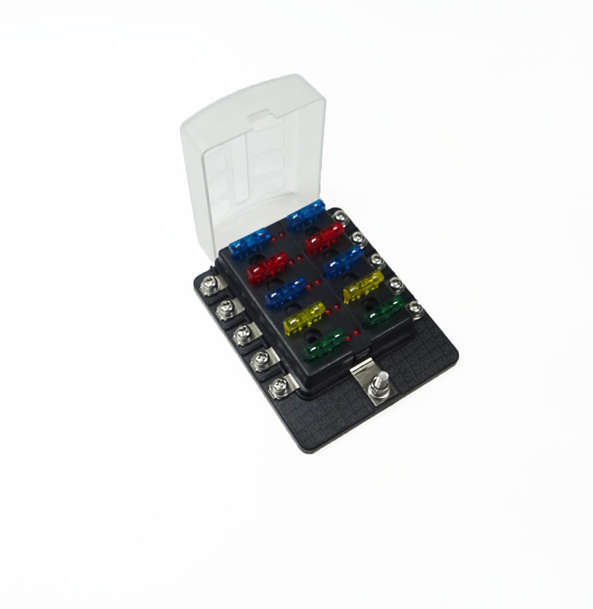 10 Way Screw Fuse Block - LED Indicators