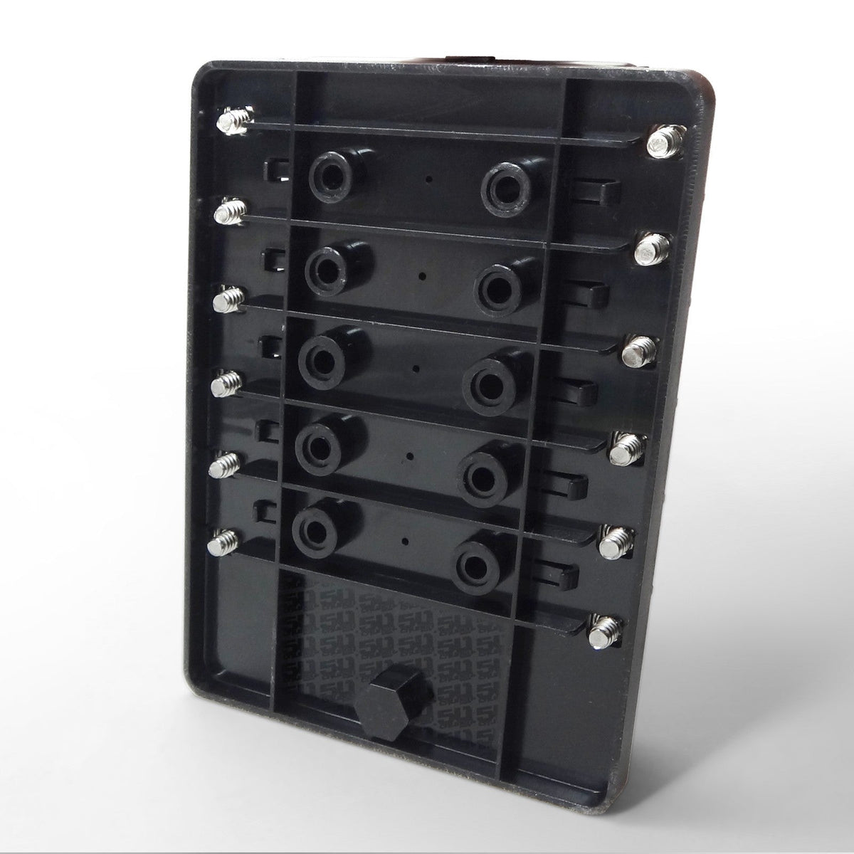 12 Way LED Circuit Screw Fuse Block with Ground Terminals