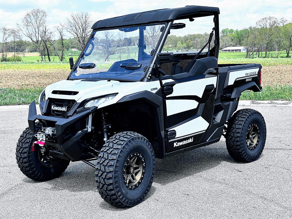 Spike Kawasaki Ridge Full Windshield with Comfort Flow Vents — 2024+