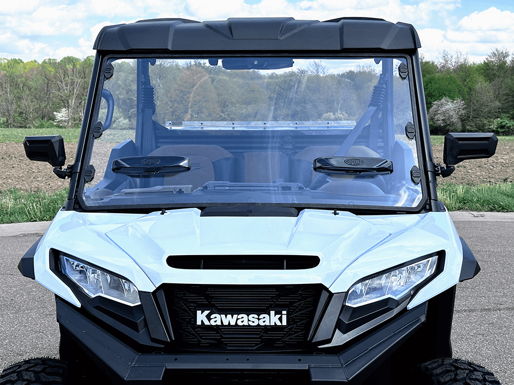 Spike Kawasaki Ridge Full Windshield with Comfort Flow Vents — 2024+