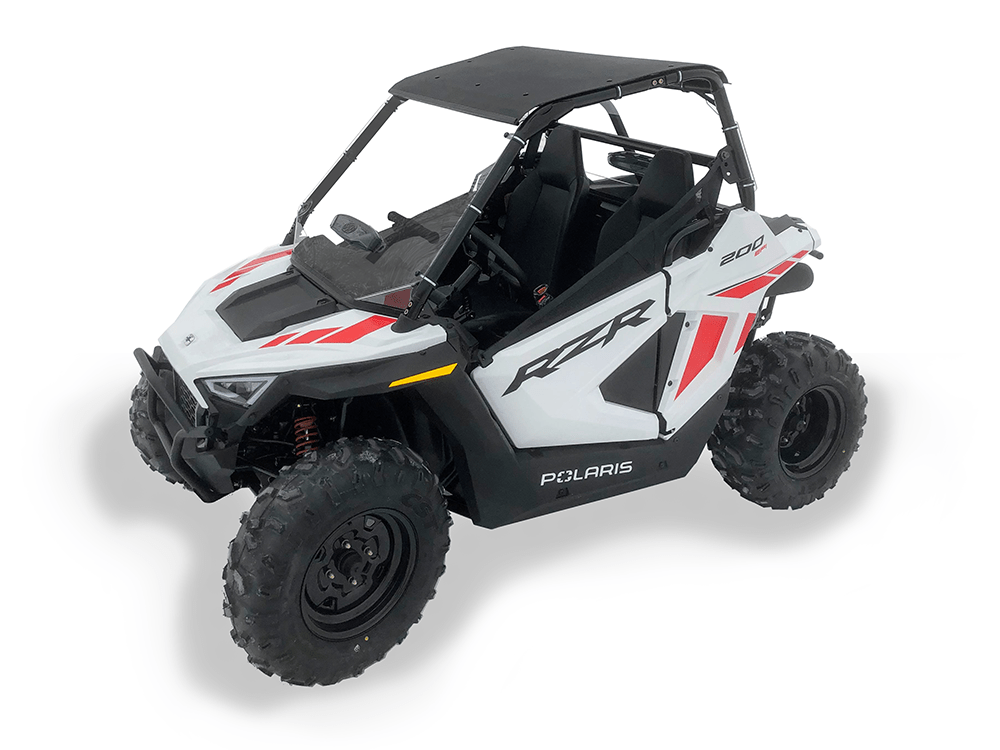 Spike Polaris RZR 200 Roof, Front & Rear Windshield Combo