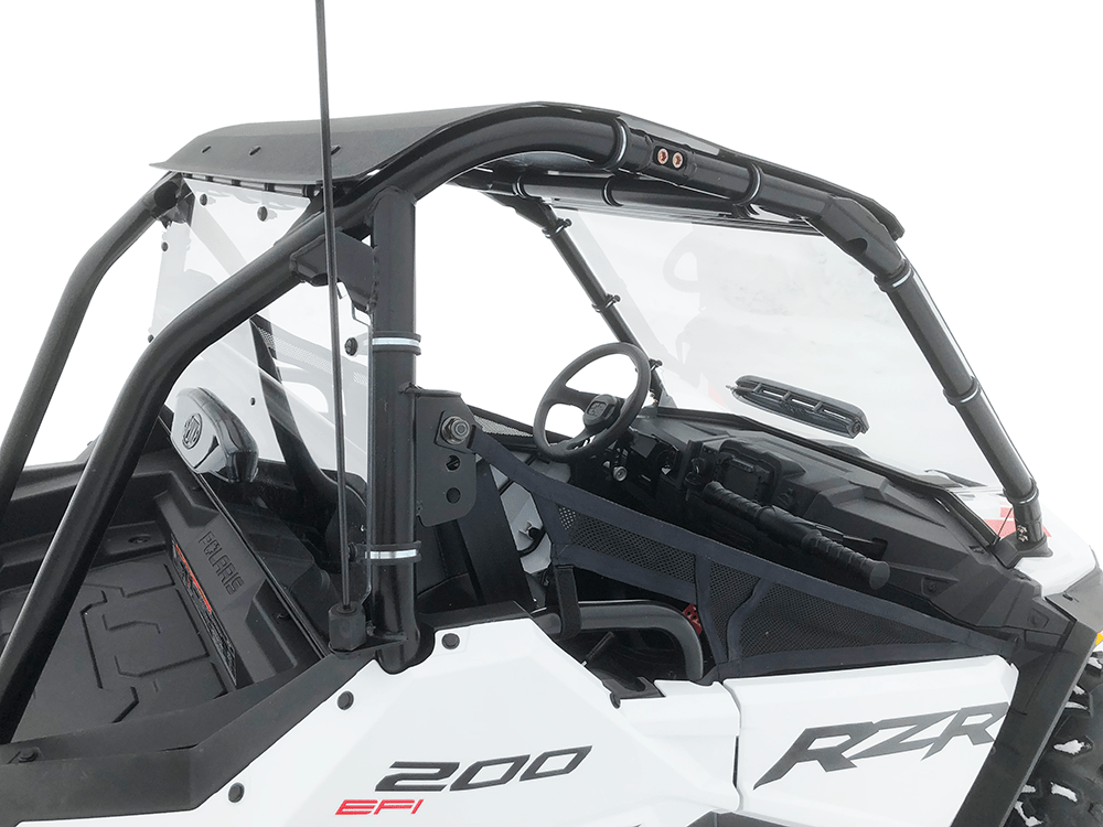 Spike Polaris RZR 200 Roof, Front & Rear Windshield Combo