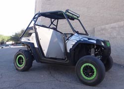 50 Cal RZR Doors Silver on Black