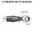 Single Joint Rod End - 3/4" Chromoly Heim - 1.75" OD Tubing