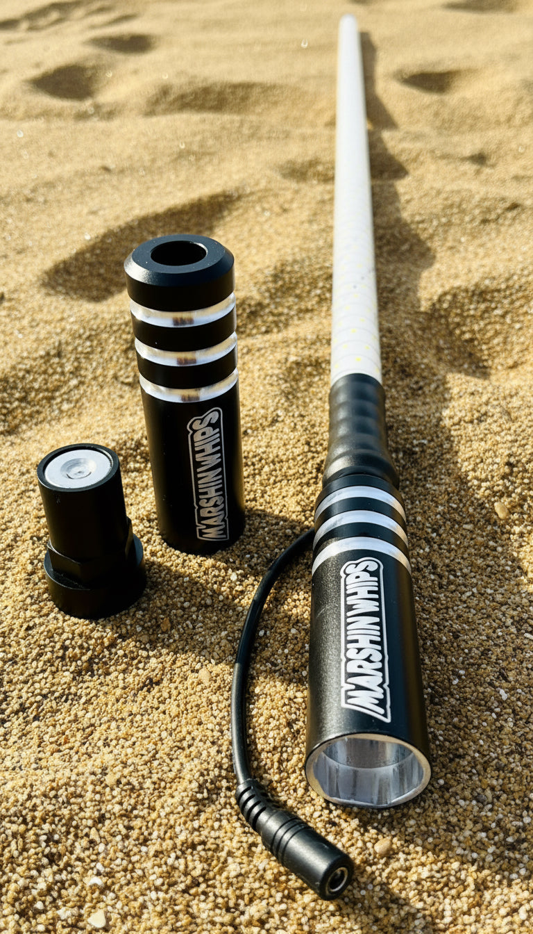 Game Changer LED Whip - Sleek Black Single