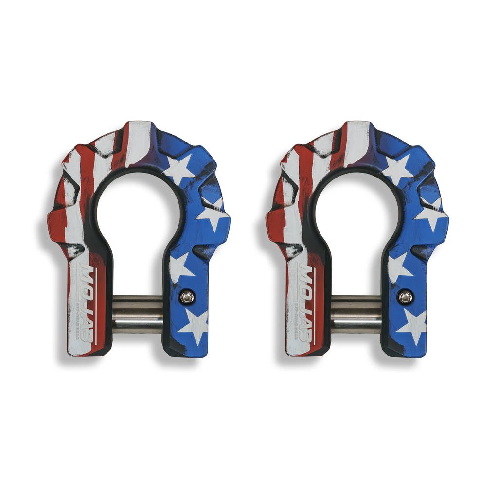 American Flag 3/4'' Extreme-Duty Aluminum Shackle Set - 9T