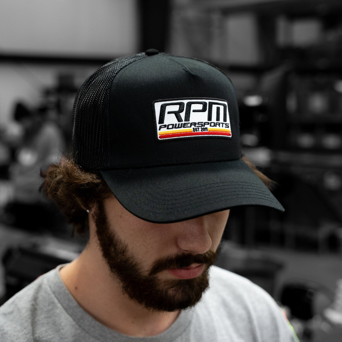 RPM Black Trucker Hat