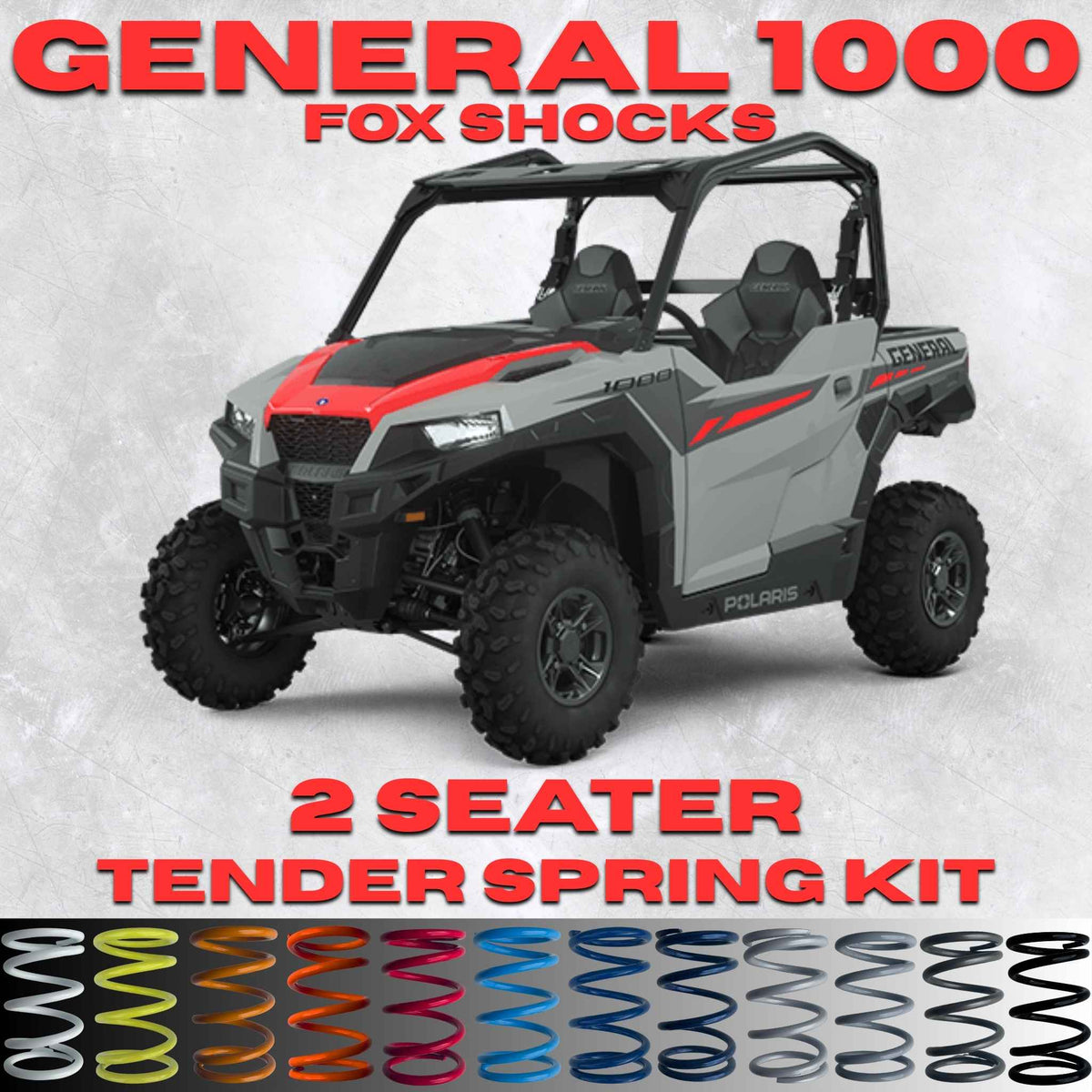 Polaris General 1000 2 Seater Tender Spring Kit (Fox Shocks) (Non-XP)