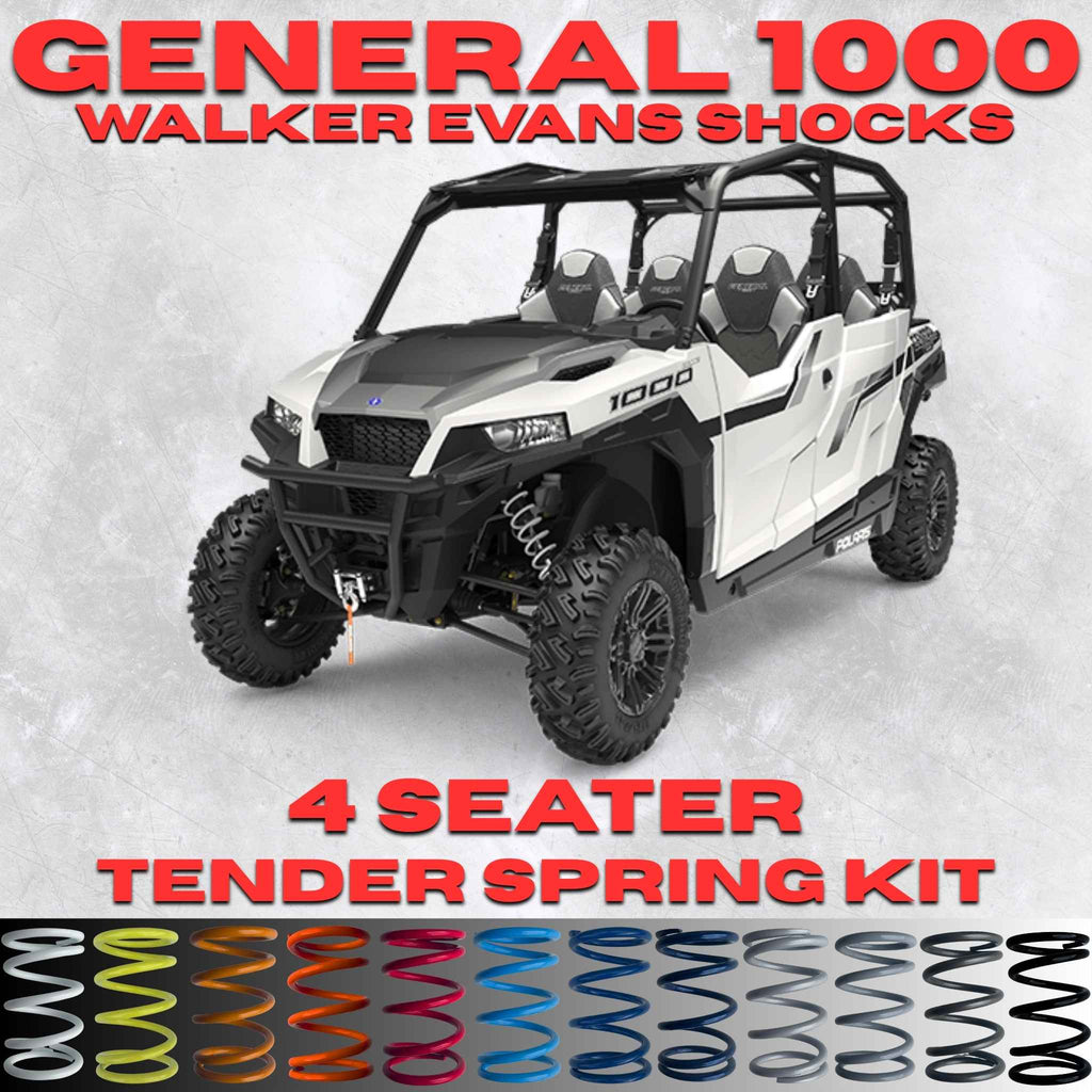Polaris General 1000 4 Seater Tender Spring Kit (Walker Evans Shocks) (Non XP)