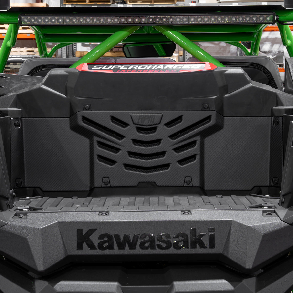 RPM Kawasaki H2 Carbon Fiber Louvered Cargo Cover