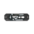 American Flag Black Edition Aluminum Recessed Winch Shackle with Fairlead