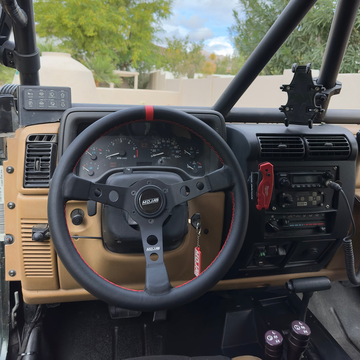 13.5'' MOJAB Deep Dish Steering Wheel Leather or Suede