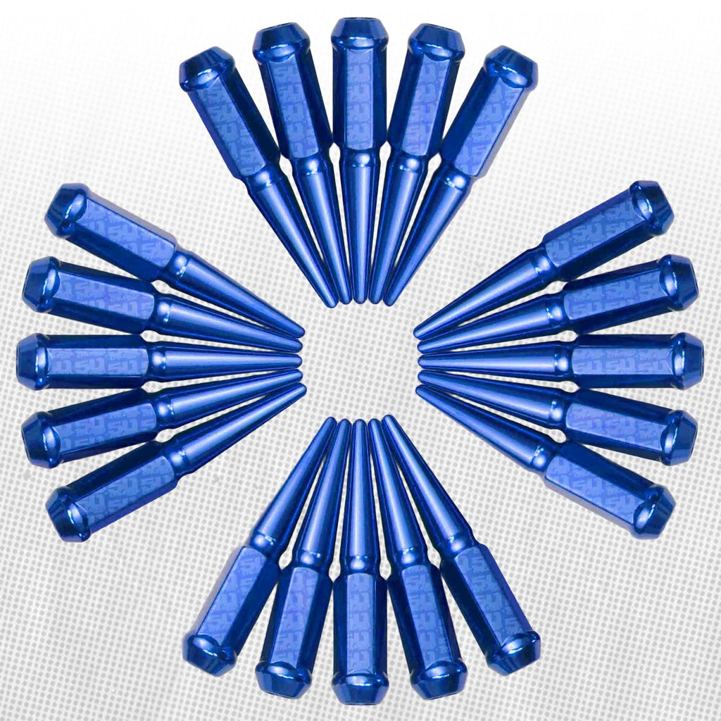 10x1.25mm Extended Spike Lug Nuts - 60 Degree Taper Seat
