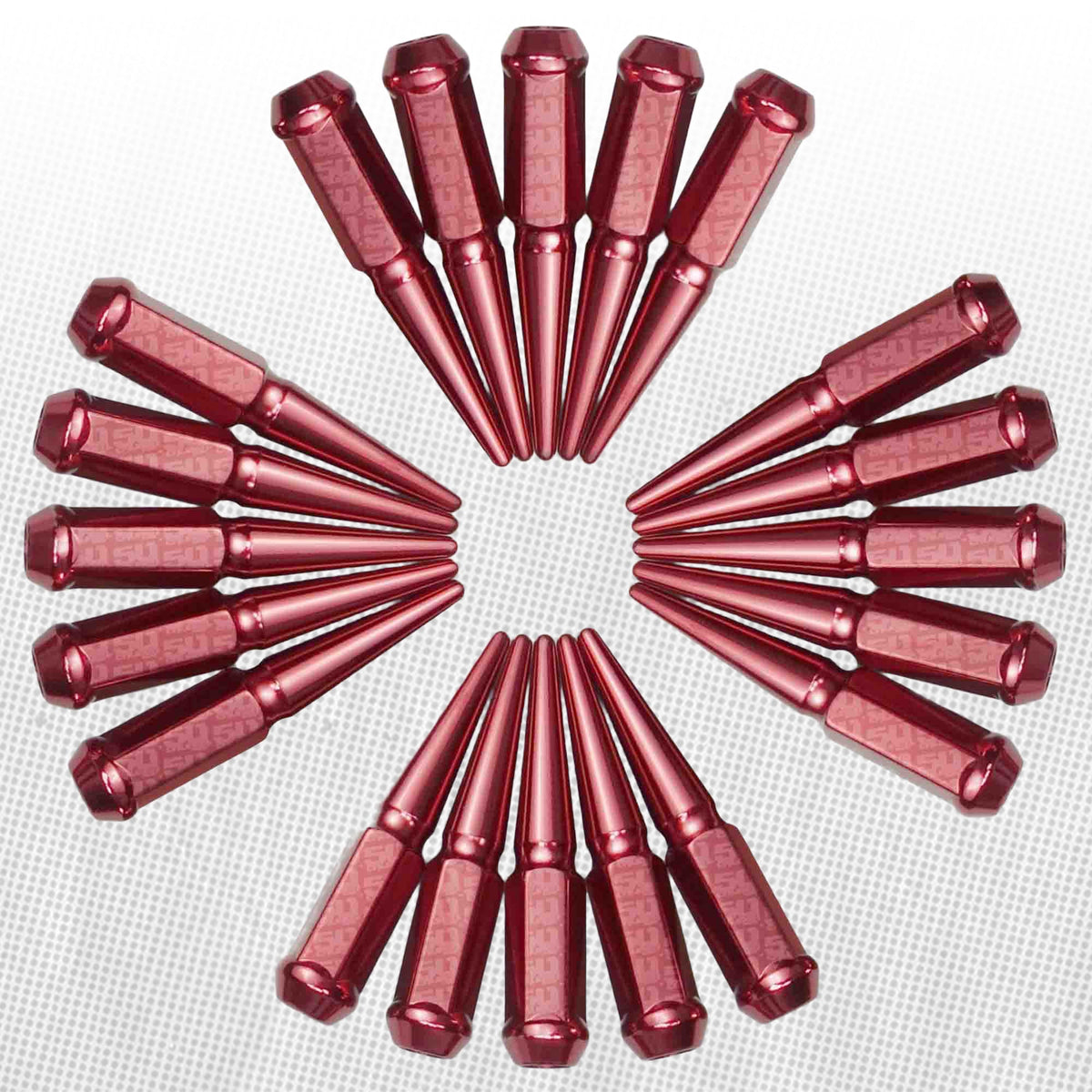 12x1.25mm Extended Spike Lug Nuts - 60 Degree Taper Seat