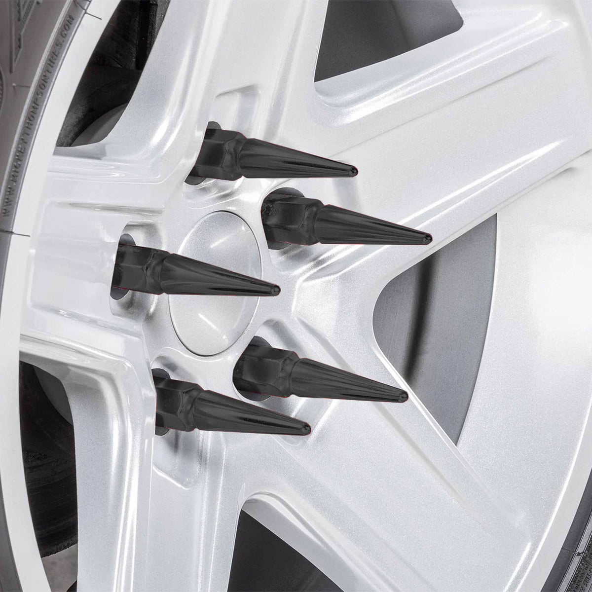 12x1.25mm Extended Spike Lug Nuts - 60 Degree Taper Seat