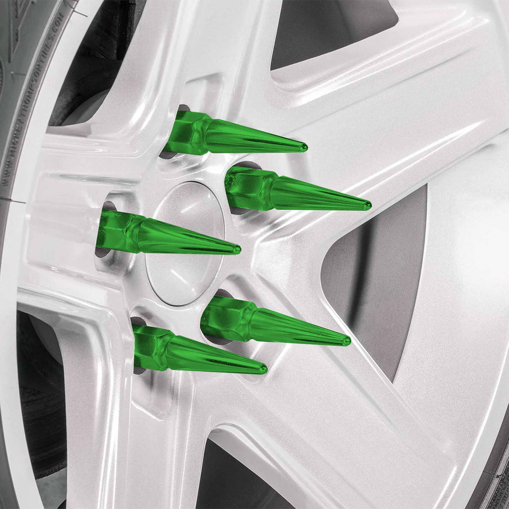 10x1.25mm Extended Spike Lug Nuts - 60 Degree Taper Seat