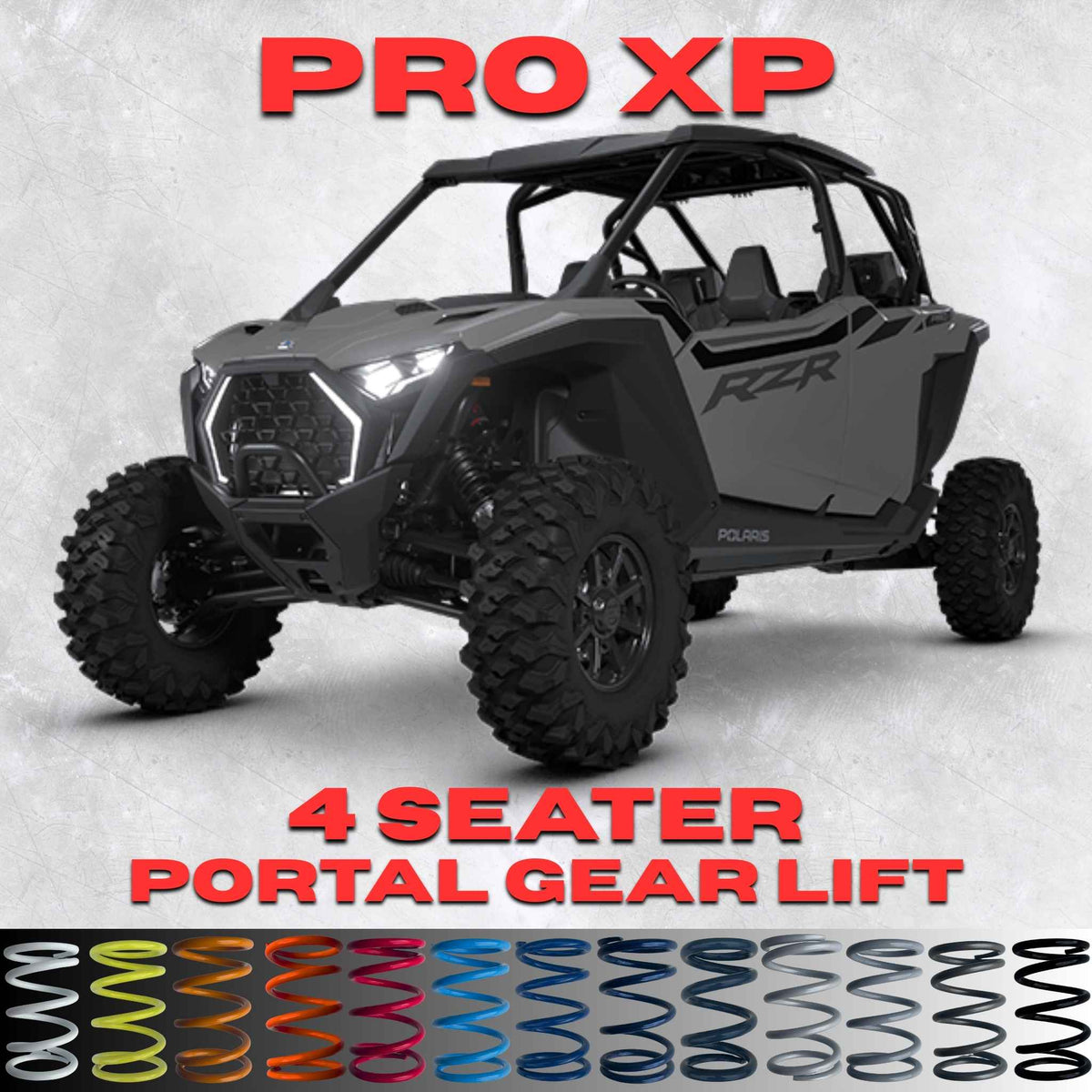 Polaris RZR Pro XP 4 Seater Portal Gear Lift Spring Kit Upgrade