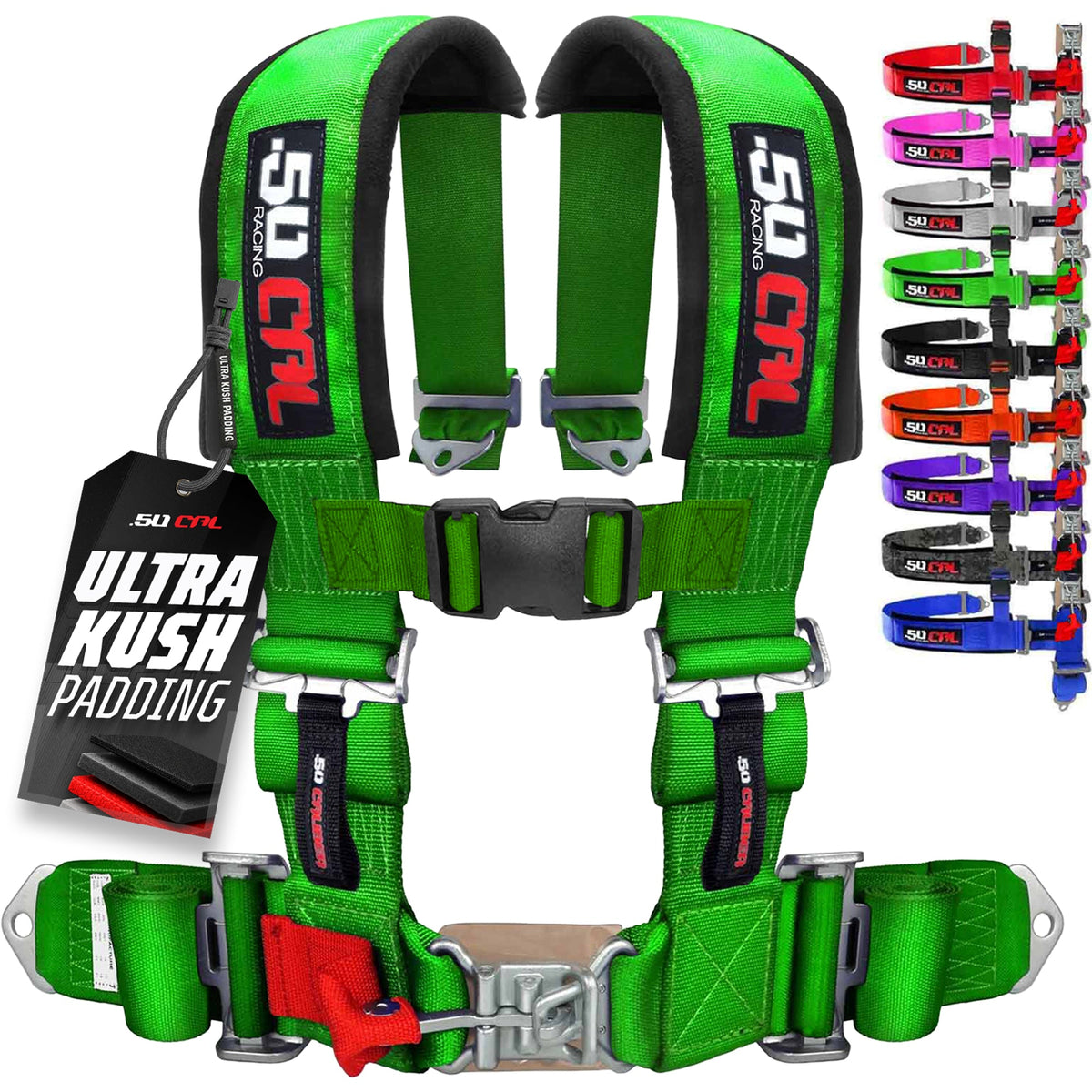 2" 4 Point Racing Harness – Pro Series Race Latch | 50 Caliber Racing