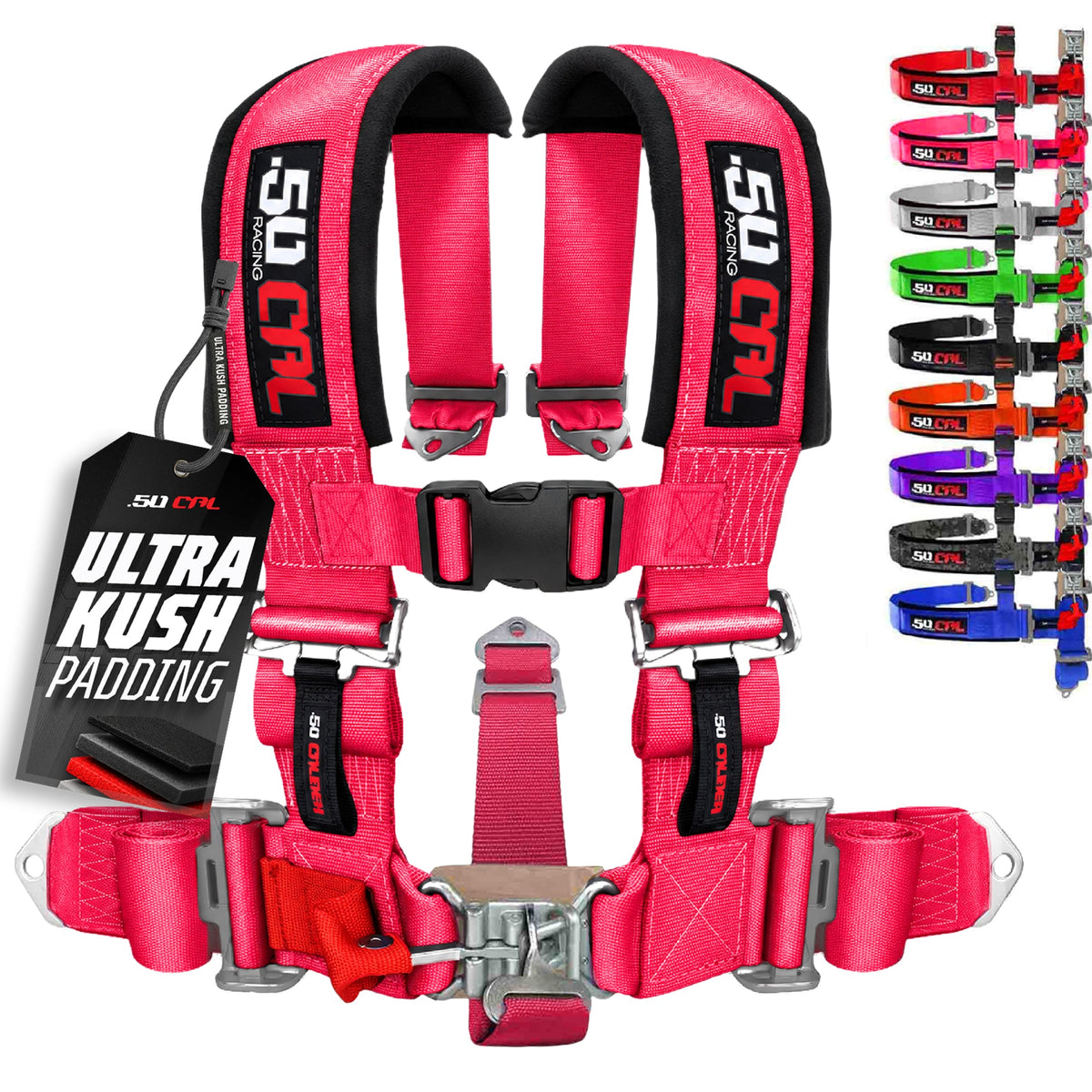 3" 5 Point Racing Harness – Pro Series Race Latch | 50 Caliber Racing