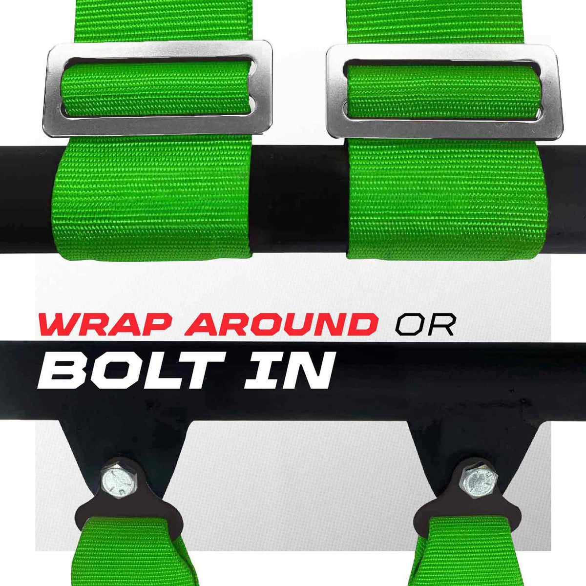 2" 4 Point Racing Harness – Pro Series Race Latch | 50 Caliber Racing