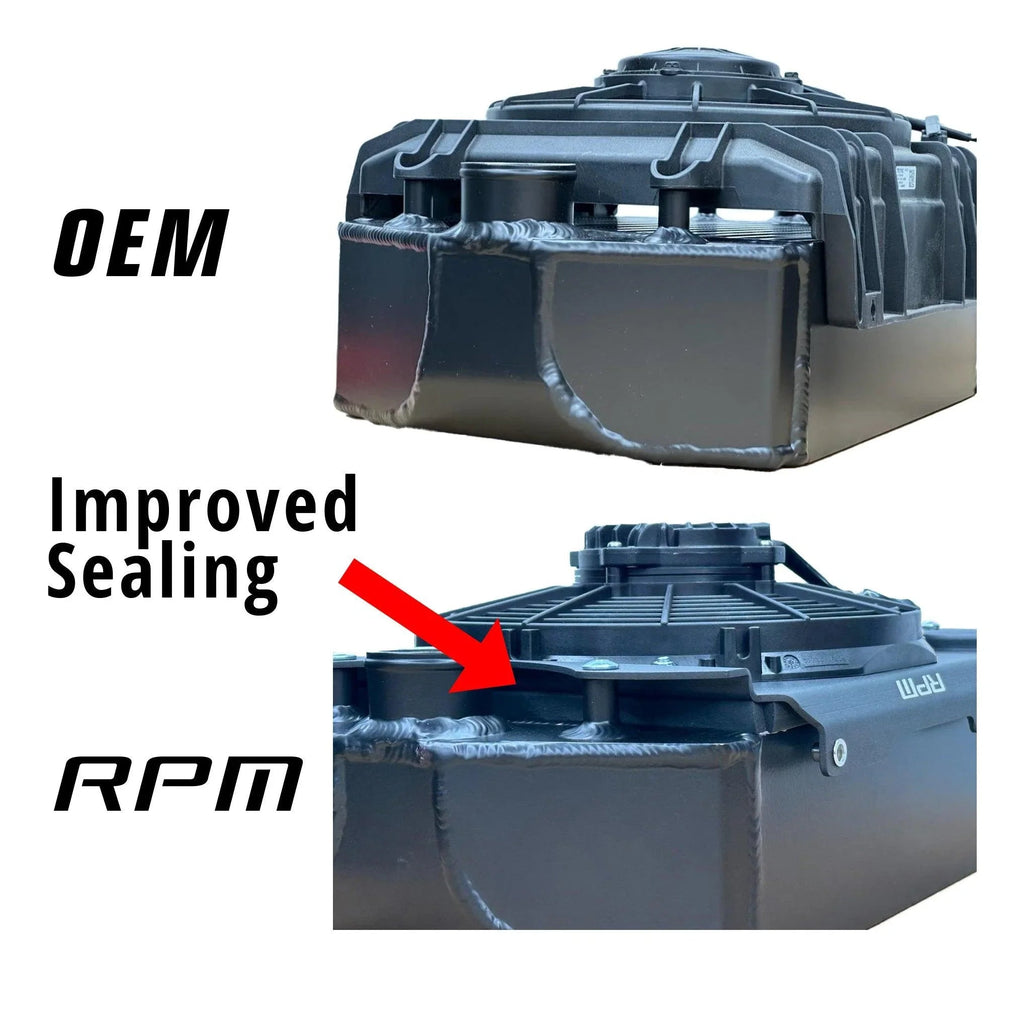 RPM Can-Am X3 2020-2026 Sealed Intercooler Fan Shroud and 10" 10 Blade Brushless Fan Upgrade