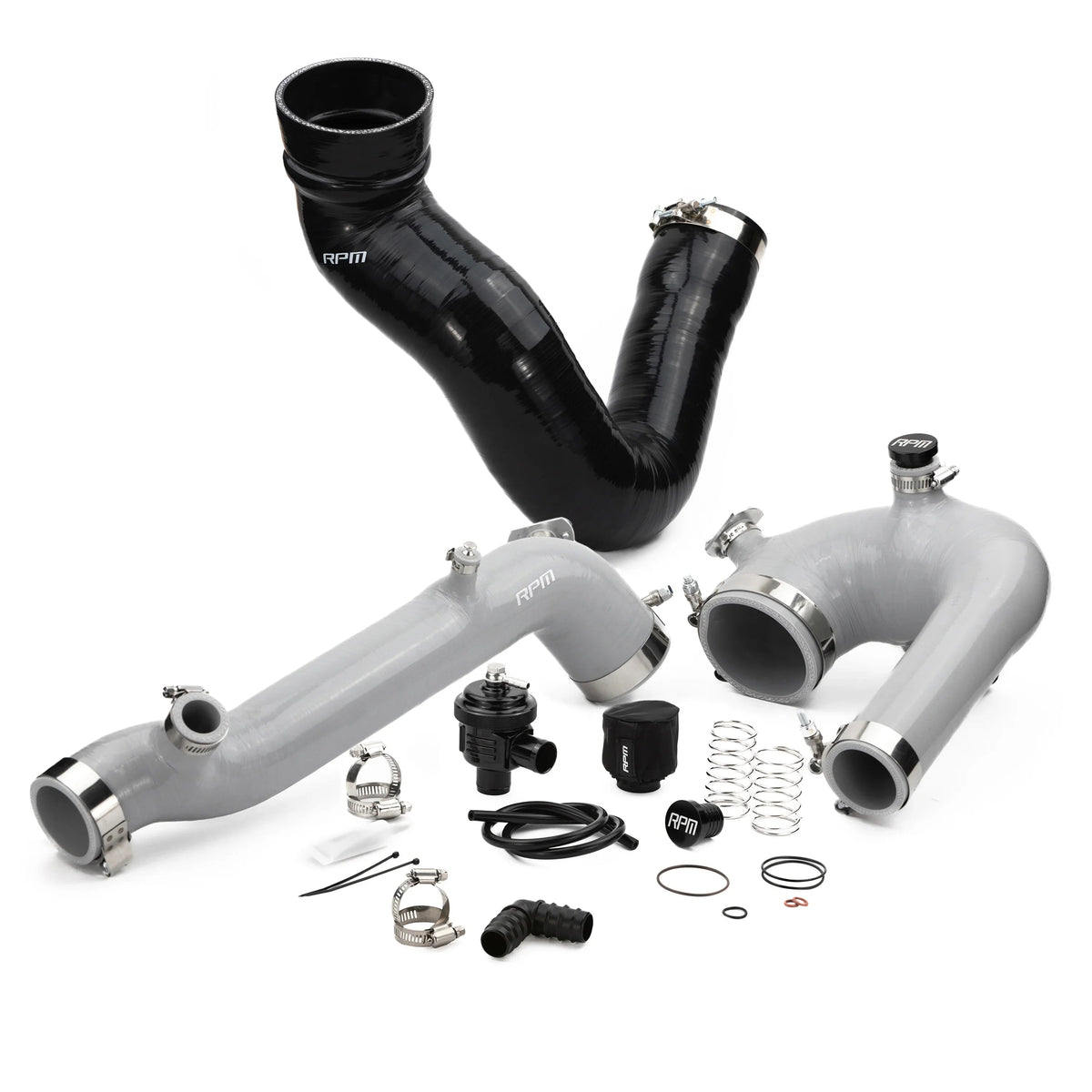 RPM Polaris RZR XP Turbo, Turbo S Silicone Intake J-Tube, Charge Tube W/ BOV, & Intake Tube KIT