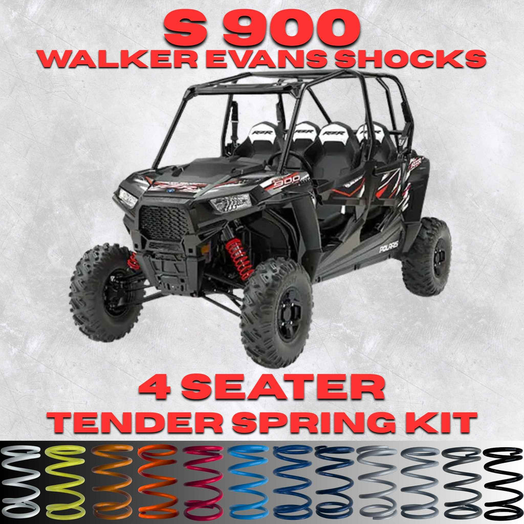 Polaris RZR S 900 4 Seater Tender Spring Kit (Walker Evans Shocks)