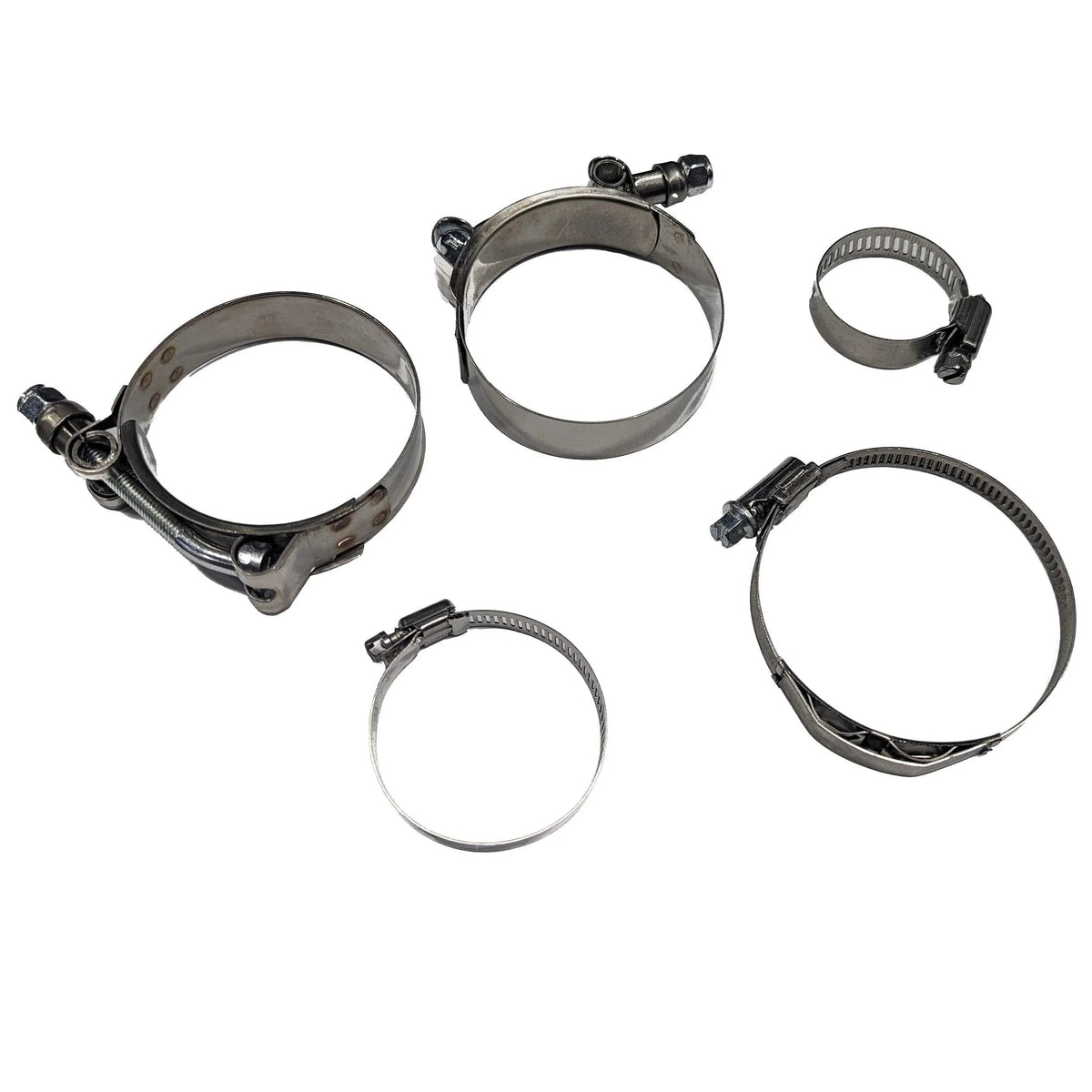 RPM Can-Am Maverick X3 Turbo R & RR Stainless Charge Tube Clamp Set