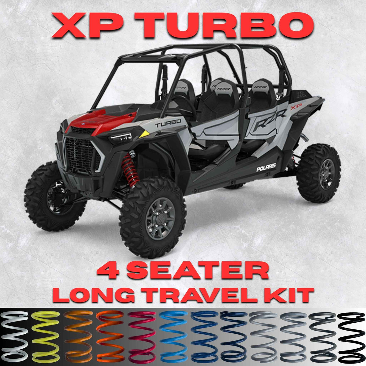 Polaris RZR XP Turbo 4 Seater Long Travel Spring Kit Upgrade