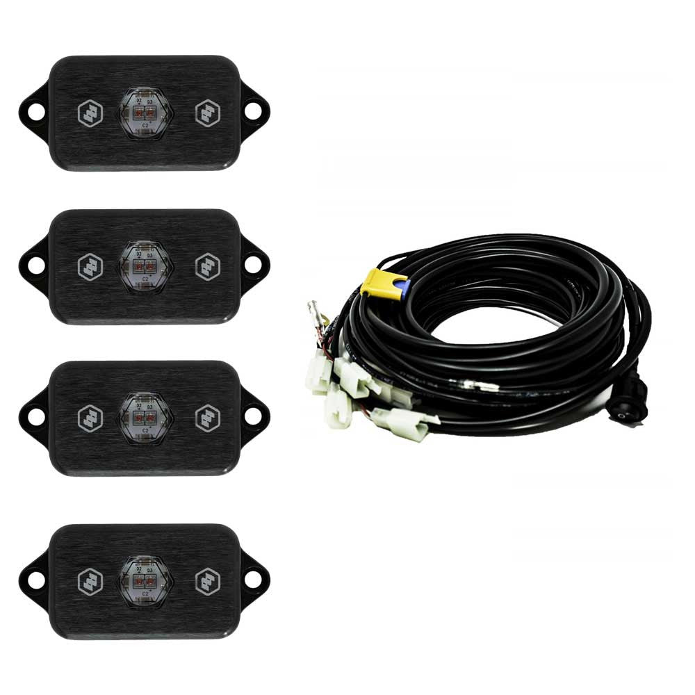 Baja Designs Universal LED Rock Light Kit – 4 Pods