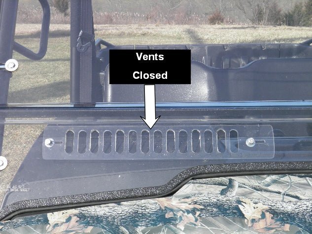 John Deere Gator HPX/XUV - Lexan Back Panel w/Vent and ABS Lower Panel Options