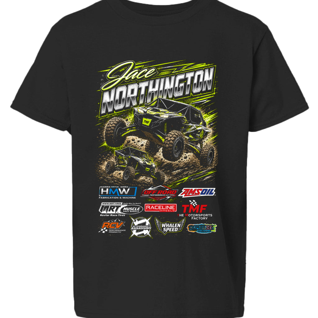 TMF Apparel Jace Northington Youth T Shirt Black