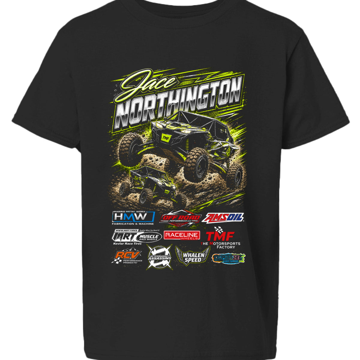TMF Apparel Jace Northington Youth T Shirt Black