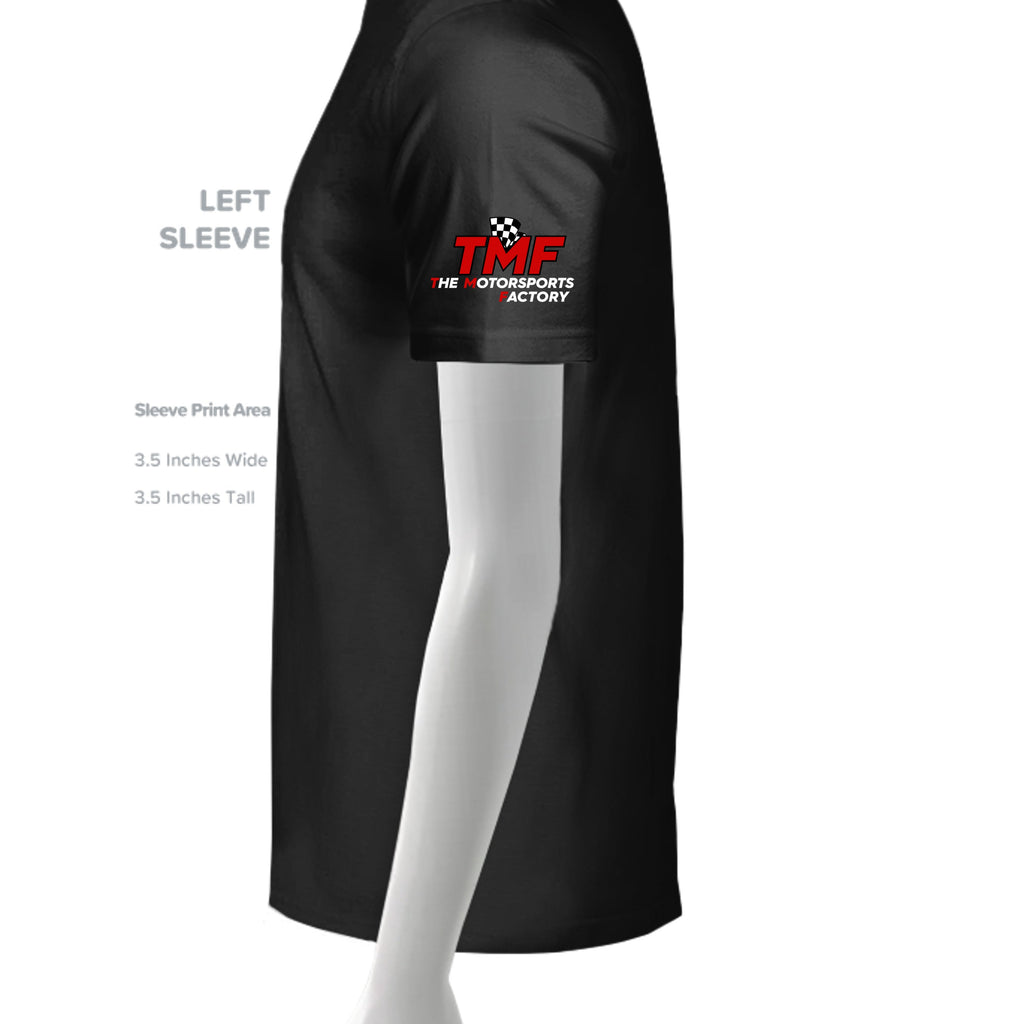 TMF Apparel Factory Racing T Shirt Youth - Black