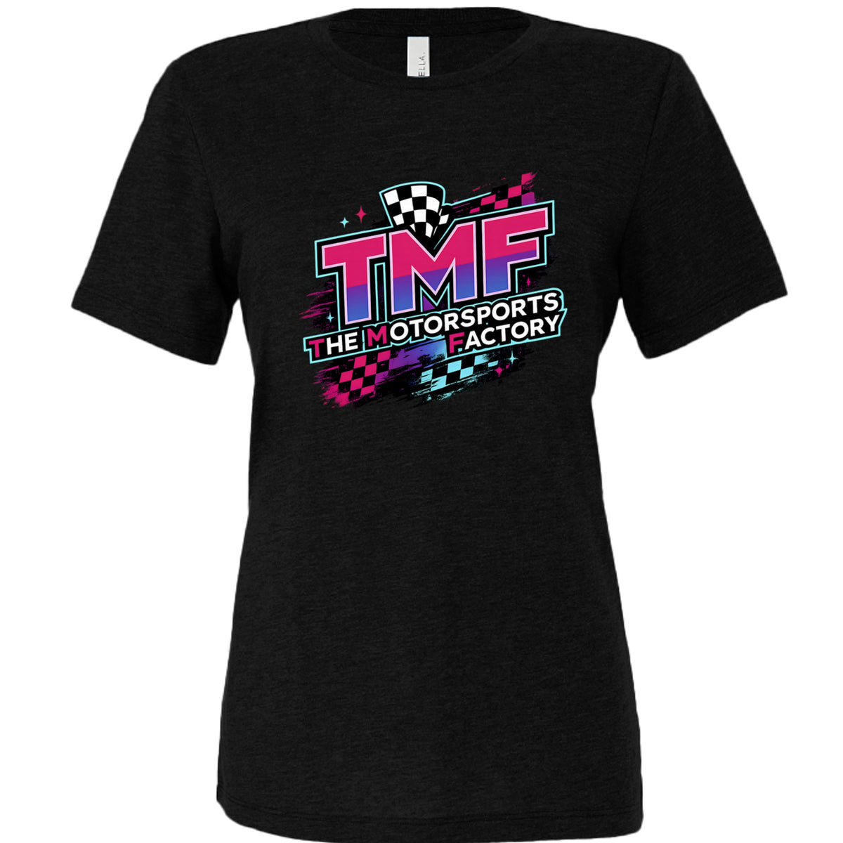 TMF Apparel Womens Pink/Purple Logo Tee