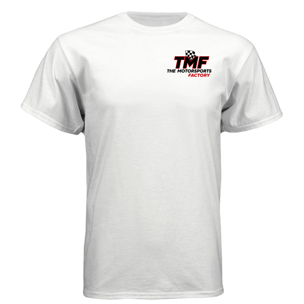TMF Apparel Clay Cayson Racing White Tee