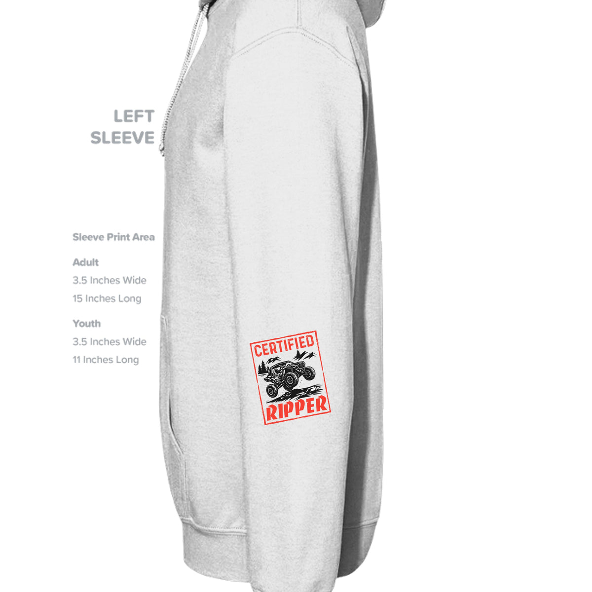 TMF Apparel Clay Cayson Racing Hoodie White