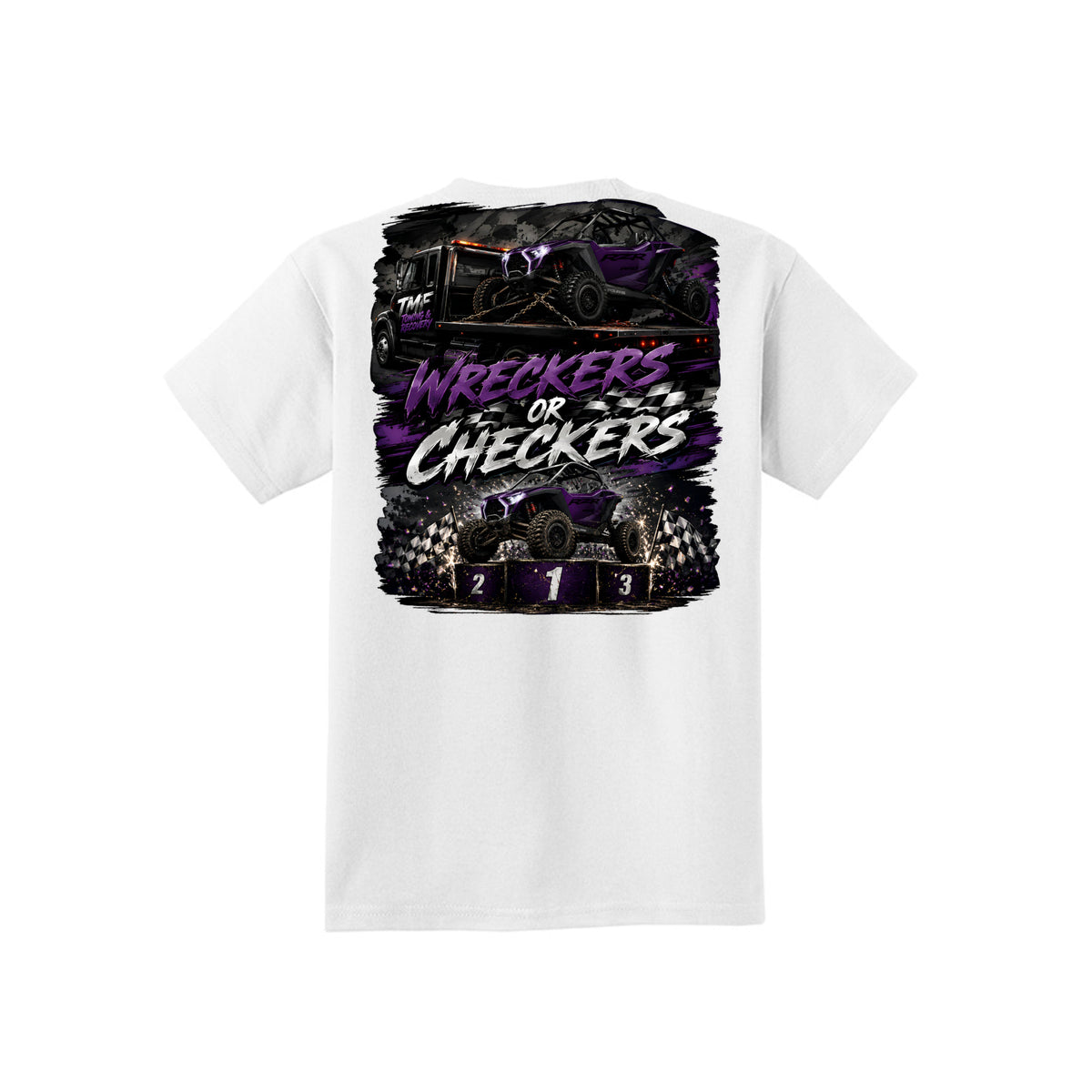 TMF Apparel Wreckers or Checkers Tee