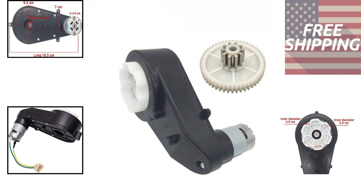 RS550 24V 30000RPM Motor and Gearbox Upgrade for Kids Ride-On Vehicles